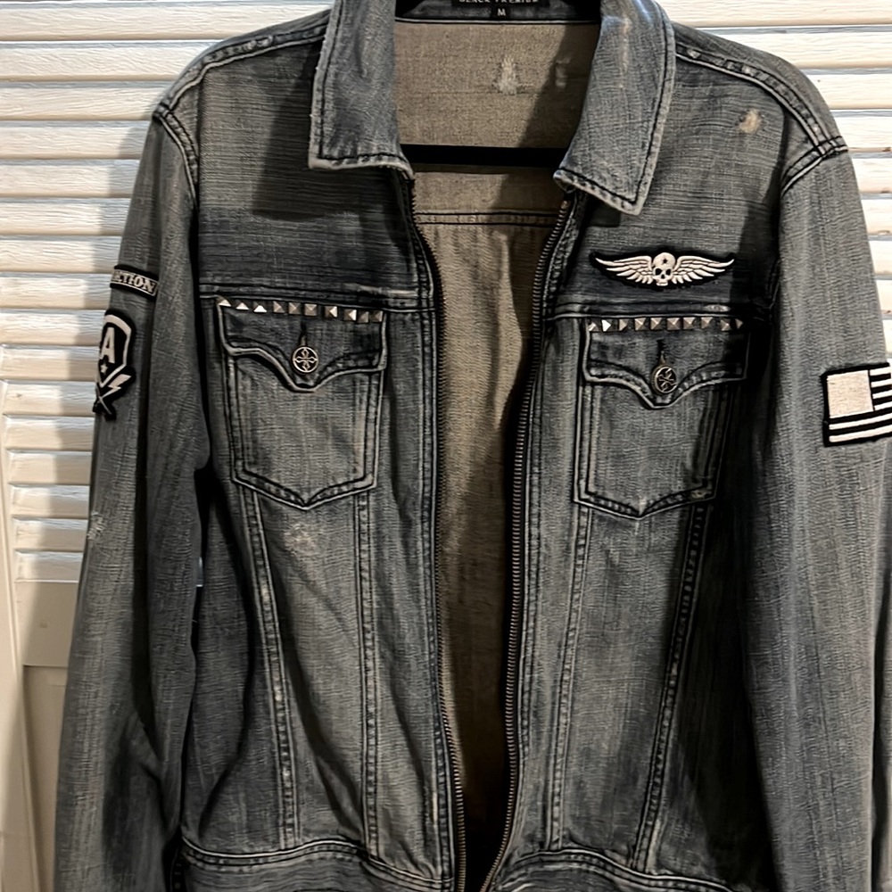 COPY - Men Jean jacket with front zipper size M